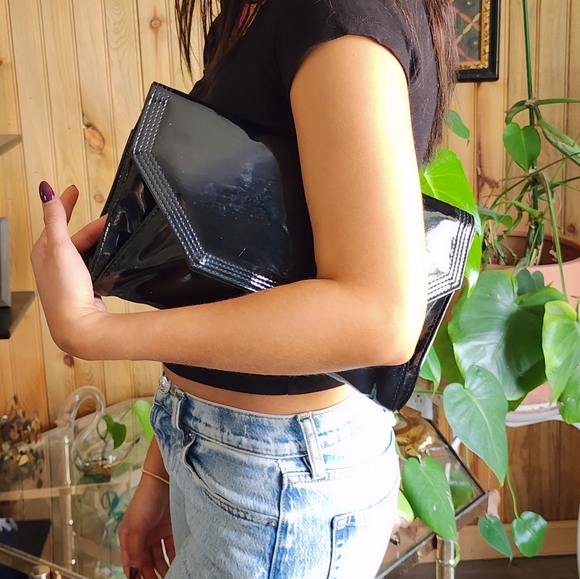 Vintage 1990's PVC clutch - Picture 4 of 7